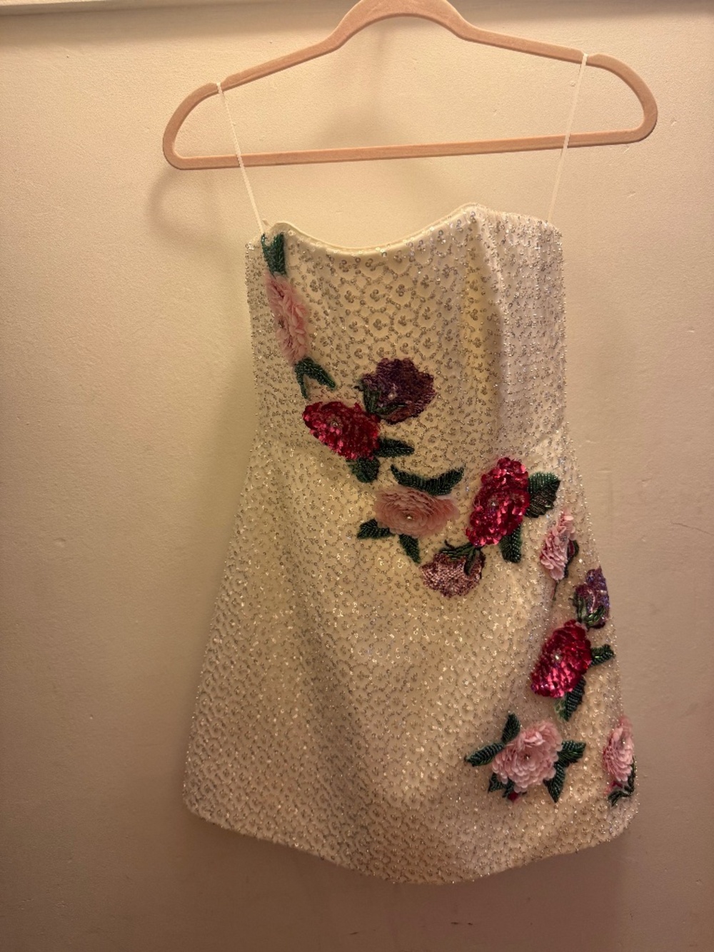 White Sequin Dress
